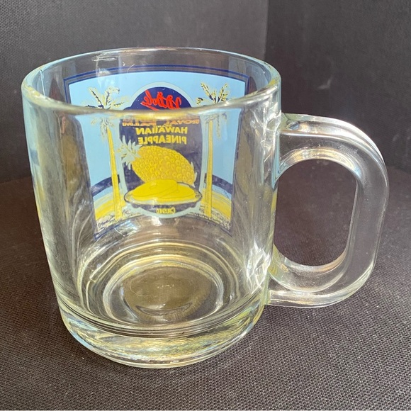 Royal Palm Hawaiian Pineapple Promotional Glass Mug Vintage Retro Graphic - Picture 2 of 4